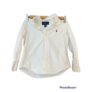 Ralph Lauren Toddler Boy Shirt Size 3T Toddler White